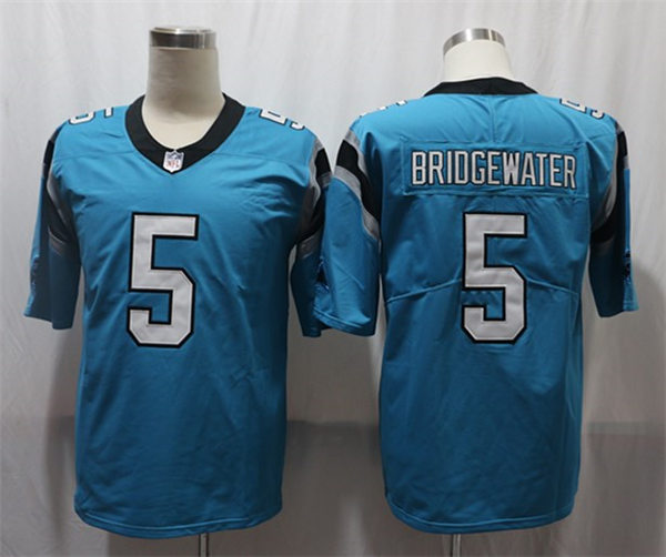 Men's Carolina Panthers #5 Teddy Bridgewater Blue Nike Vapor Untouchable Limited Jersey