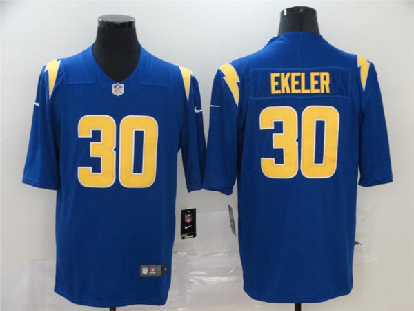 Men's Los Angeles Chargers #30 Austin Ekeler Nike Royal Color Rush Vapor Limited Jersey