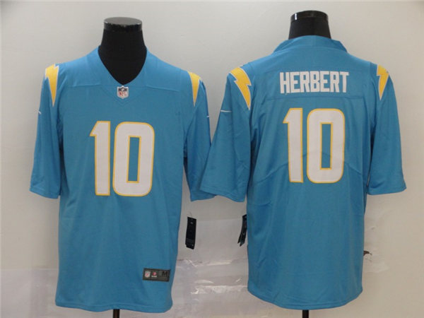 Men's Los Angeles Chargers #10 Justin Herbert Nike Powder Blue Game Football Jersey
