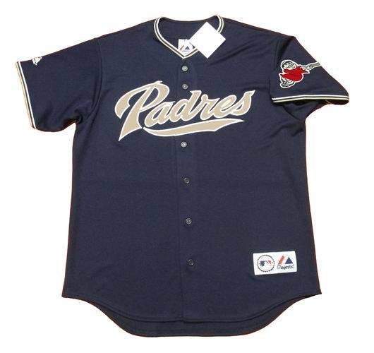 Men's San Diego Padres Custom 2006 Majestic Cooperstown Throwback Home Jersey