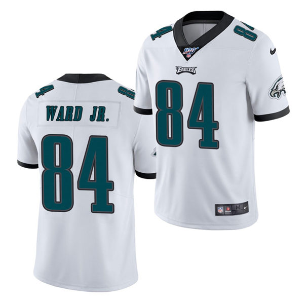 Mens Philadelphia Eagles #84 Greg Ward Nike White NFL Vapor Limited Jersey 