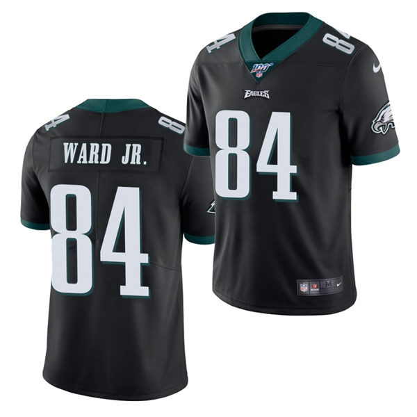 Mens Philadelphia Eagles #84 Greg Ward Nike Black NFL Vapor Limited Jersey 