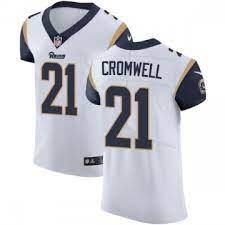 Men's Los Angeles Rams Retired Player #21 Nolan Cromwell Nike White Limited Jersey