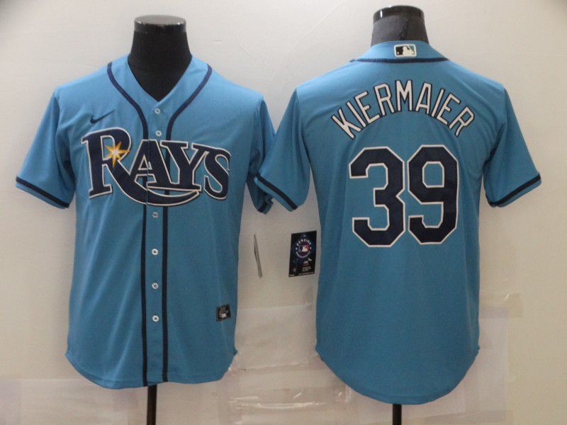 Men's Tampa Bay Rays #39 Kevin Kiermaier Nike Light Blue Cool Base Jersey