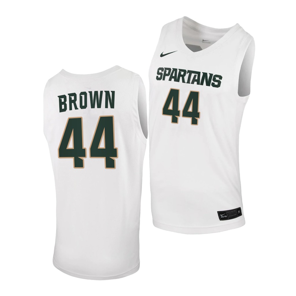 Michigan State Spartans Gabe Brown White 2020 Limited College Basketball Jersey