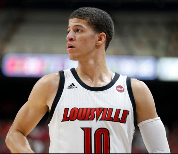Men's Louisville Cardinals #10 Samuell Williamson Adidas 2020 White/Black Basketball Jersey  