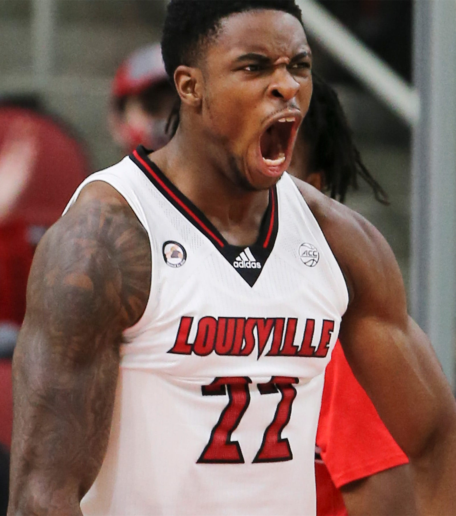 Men's Louisville Cardinals #22 Aidan Igiehon Adidas 2020 White Basketball Jersey  