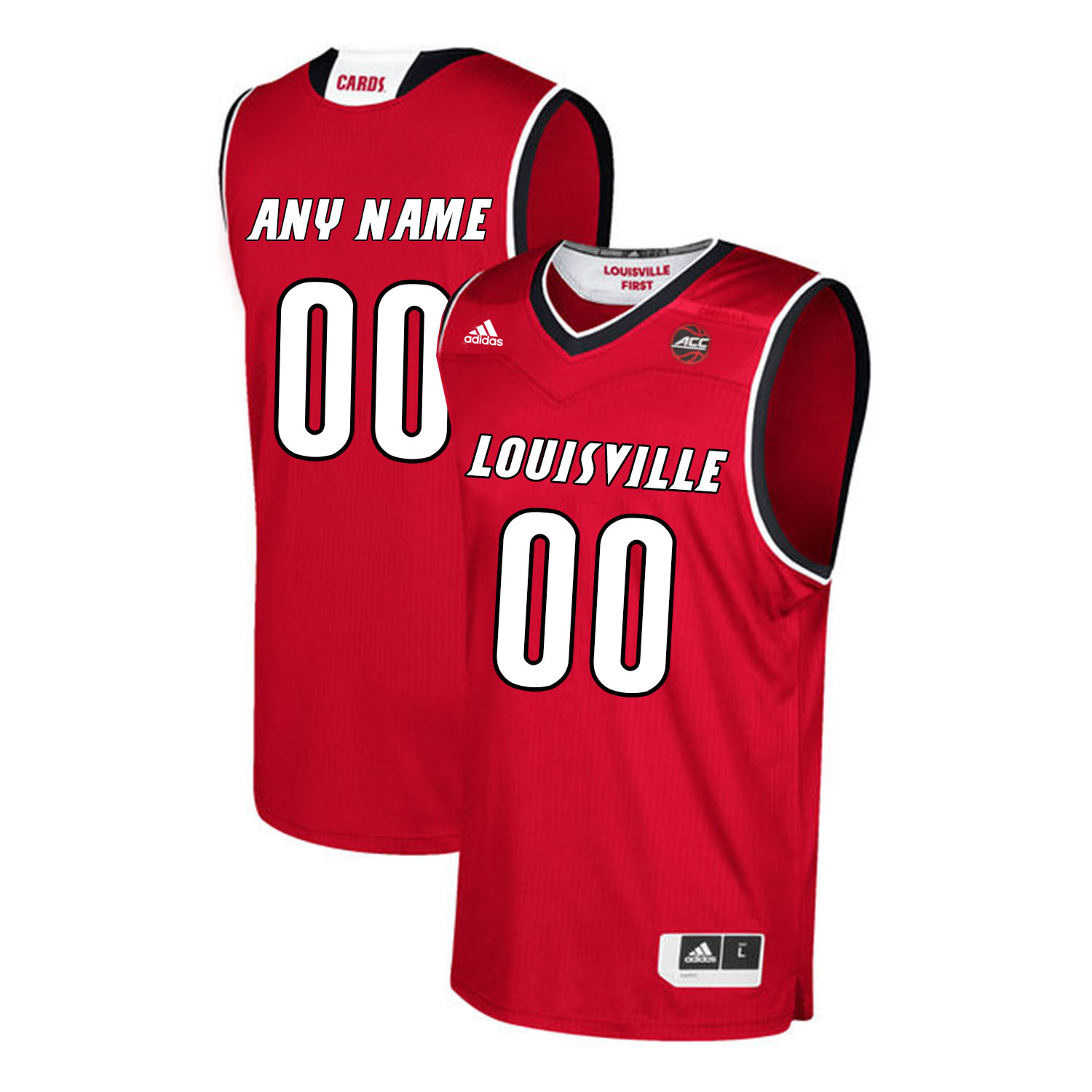 Men's Louisville Cardinals Custom Adidas Red Throwback Style Basketball Jersey