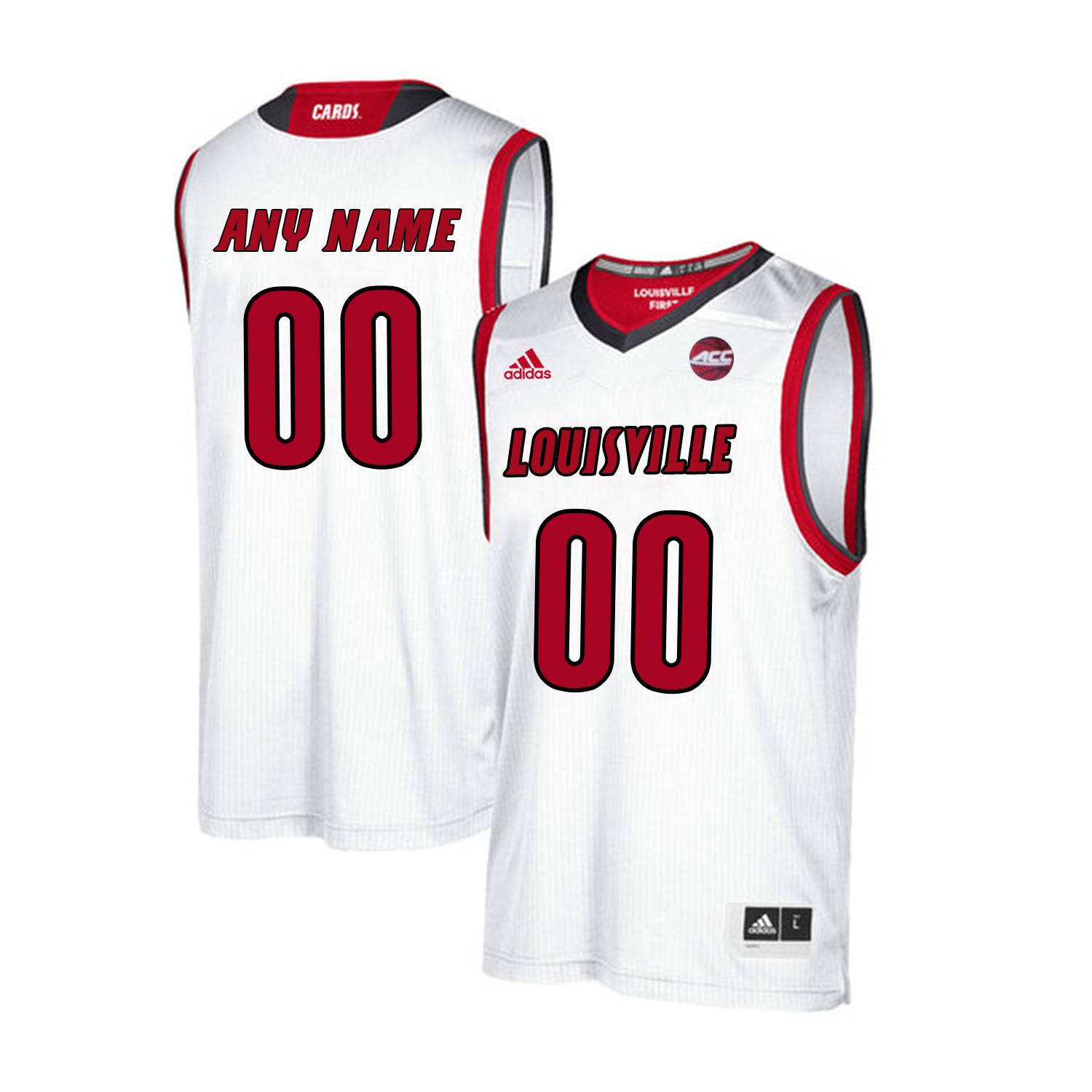 Men's Louisville Cardinals Custom  Adidas White Throwback Style Basketball Jersey