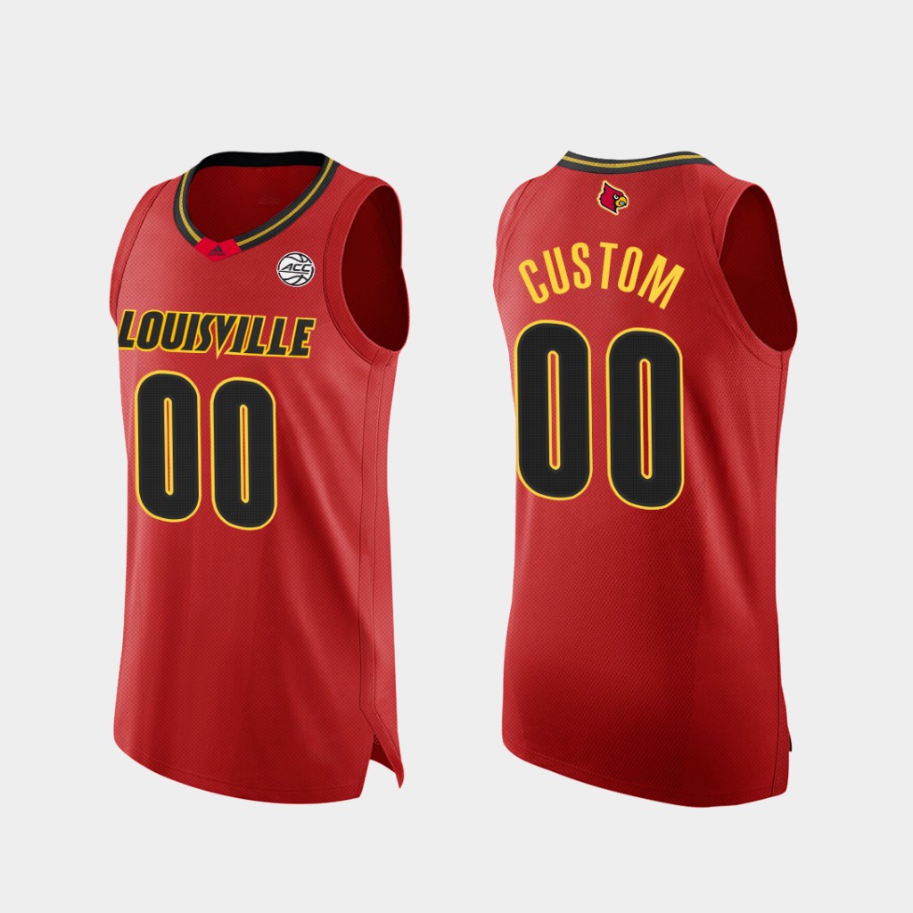 Men's Louisville Cardinals Custom Adidas 2021 Red College Basketball Jersey