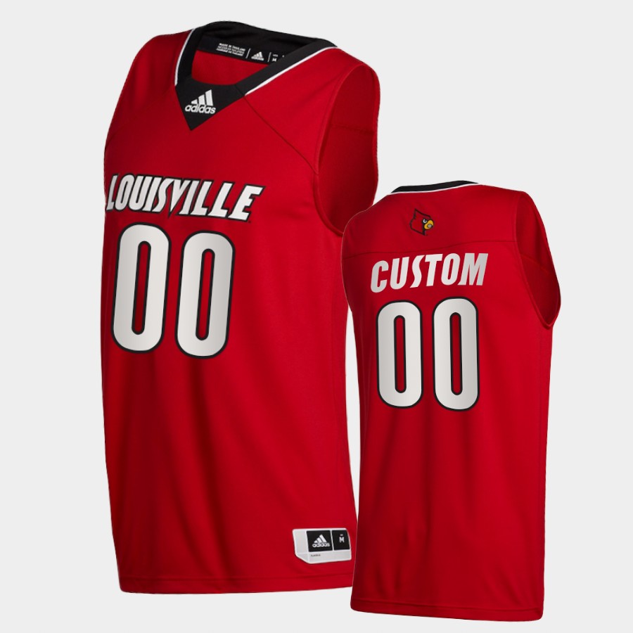 Men's Louisville Cardinals Custom Adidas 2020 Red Basketball Jersey