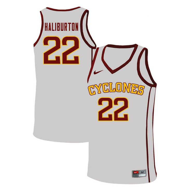Mens Iowa State Cyclones #22 Tyrese Haliburton Nike 2021 White Cyclones College Basketball Jersey