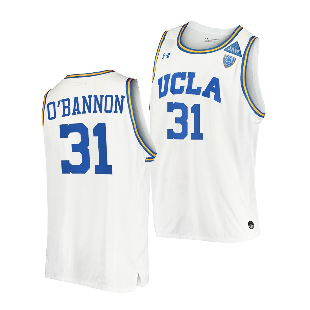 Men's UCLA Bruins #31 Ed O'Bannon Under Armour White Basketball Jersey