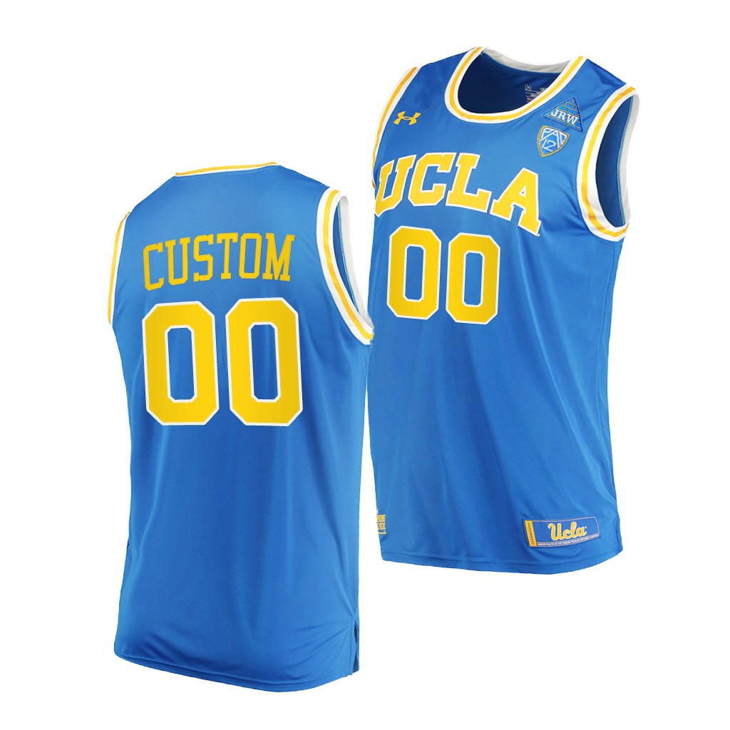 Mens UCLA Bruins Custom Under Armour Blue NCAA College Basketball Jersey 