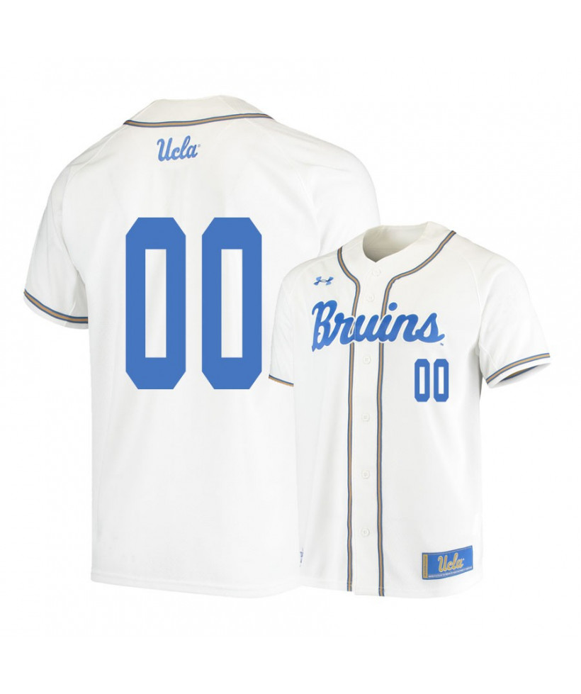 Men's UCLA Bruins Custom Under Armour White College Baseball Jersey