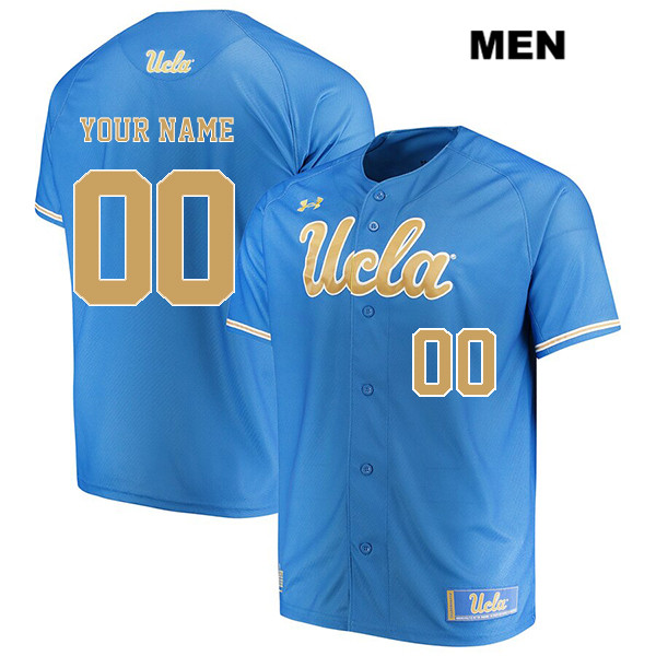 Men's UCLA Bruins Custom Blue Under Armour College Baseball Jersey