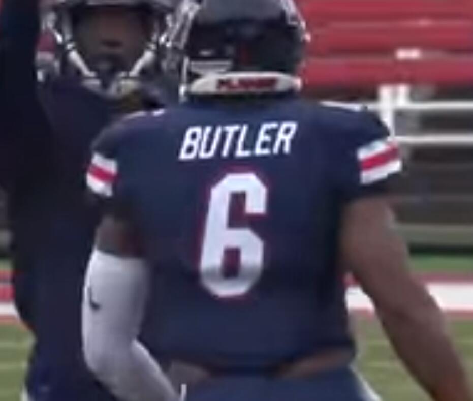 Men's Liberty Flames #6 Anthony Butler Nike Navy College Football Jersey