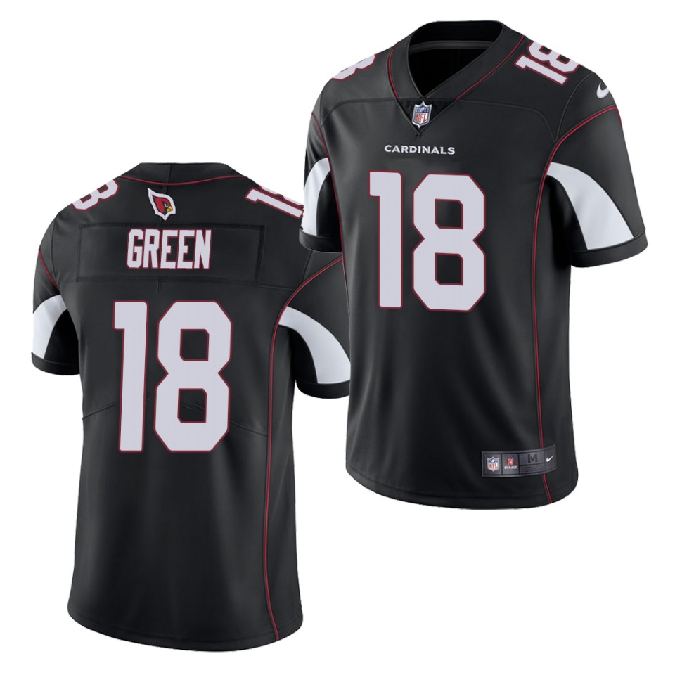 Men's Arizona Cardinals #18 A.J. Green Nike Alternate Black Vapor Untouchable Jersey