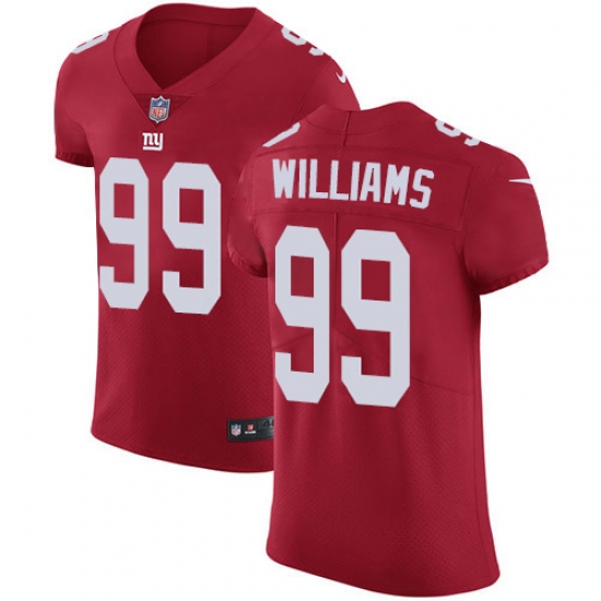 Men's New York Giants #99 Leonard Williams Nike Red Alternate  Vapor Untouchable Limited Jersey