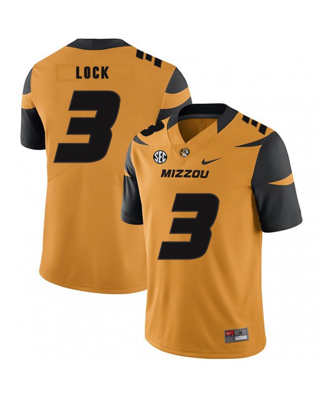 Men's Missouri Tigers #3 Drew Lock Nike Gold College Football Game Jersey Men's Missouri Tigers #3 Drew Lock Nike Gold College Football Game Jersey