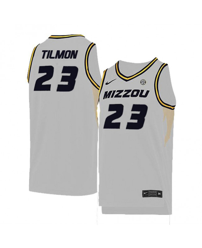 Men's Missouri Tigers #23 Jeremiah Tilmon Jr. Nike White Basketball Jersey