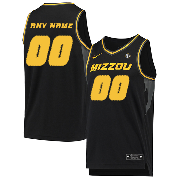 Men's Missouri Tigers Custom Nike Black Basketball Jersey