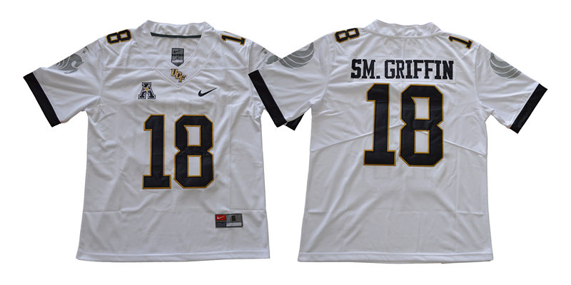 Men's UCF Knights #18 Shaquem Griffin Nike White College Football Jersey