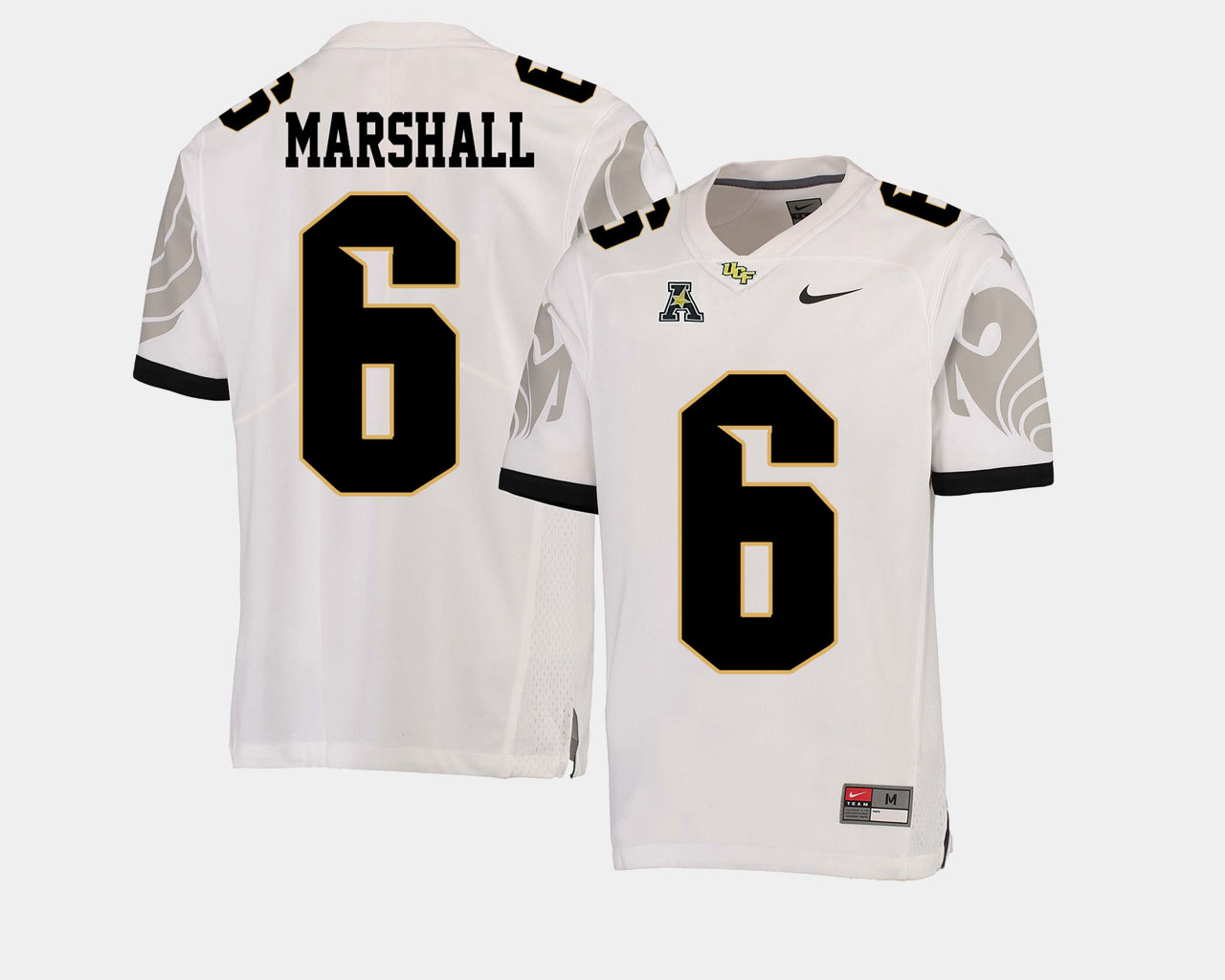 Men's UCF Knights #6 Brandon Marshall Nike White College Football Jersey