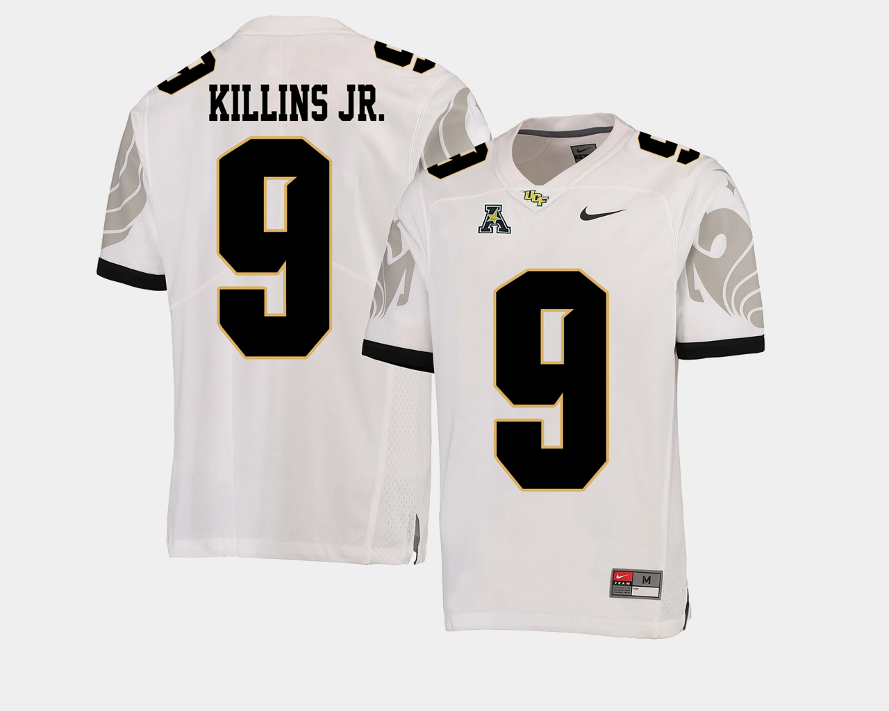Men's UCF Knights #9 Adrian Killins Jr. Nike White College Football Jersey