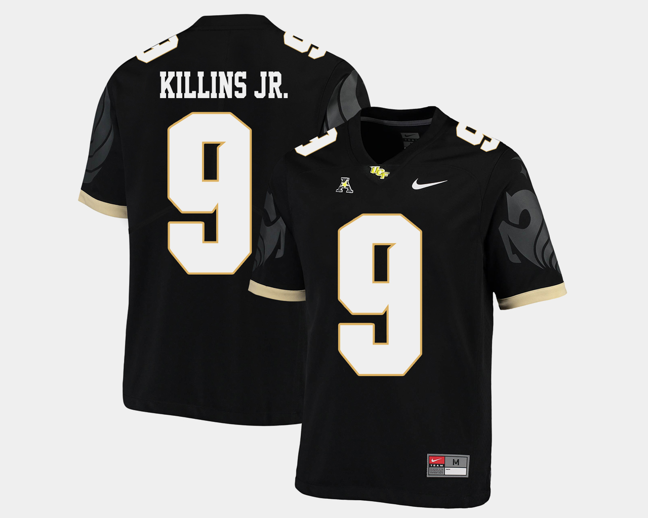 Men's UCF Knights #9 Adrian Killins Jr. Nike Black College Football Jersey