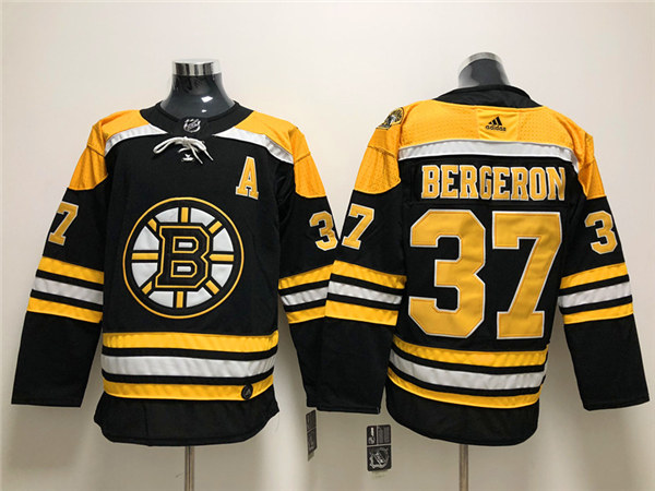 Youth Boston Bruin #37 Patrice Bergeron Adidas Black Jersey