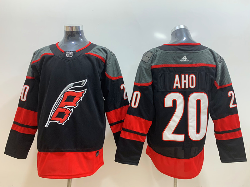 Youth Carolina Hurricanes #20 Sebastian Aho Adidas Black Jersey