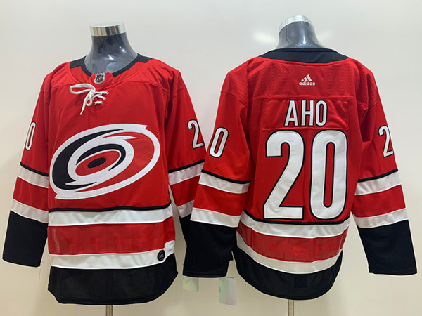 Youth Carolina Hurricanes #20 Sebastian Aho Adidas Red Jersey