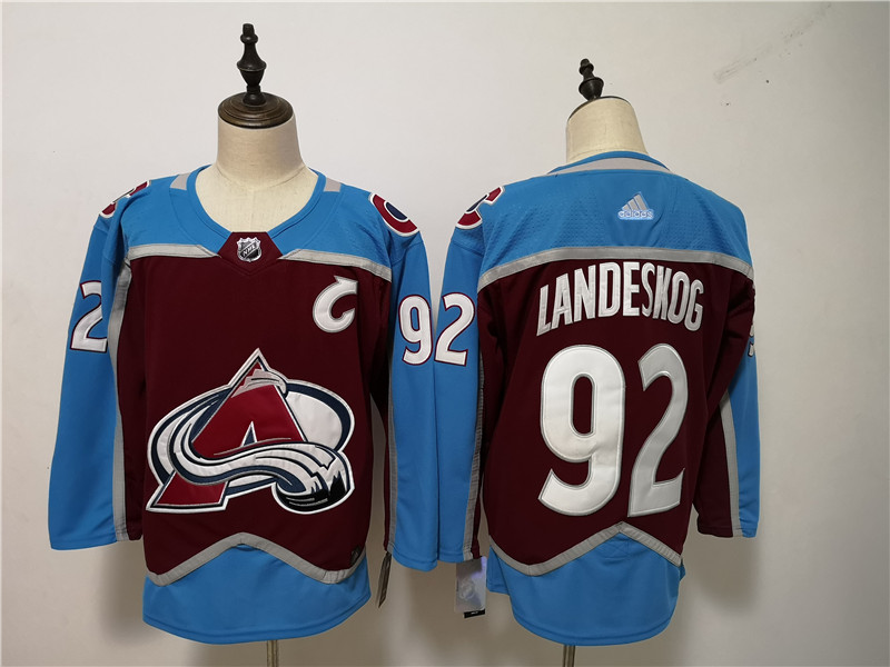 Youth Colorado Avalanche #92 Gabriel Landeskog adidas Maroon Jersey