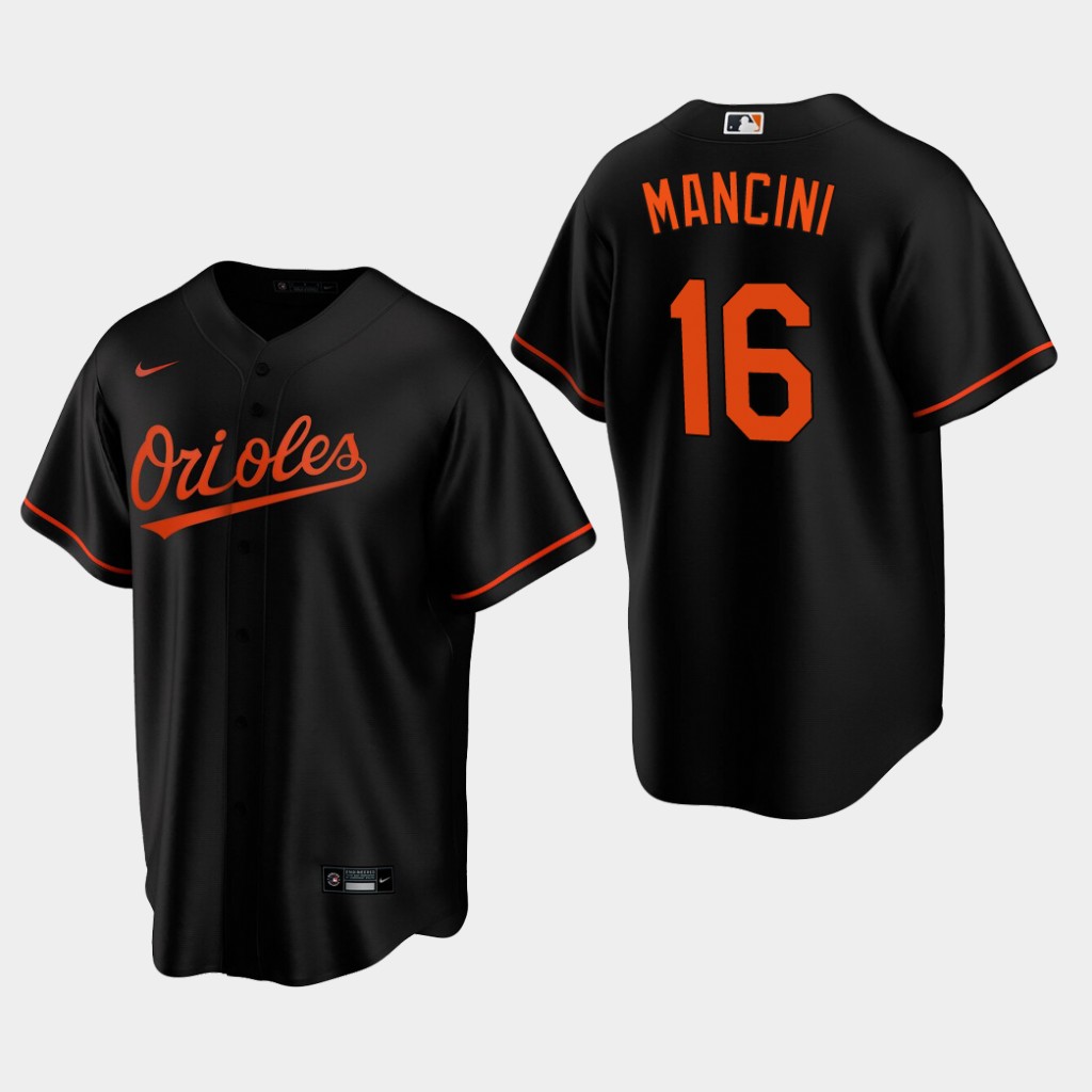 Womens  Baltimore Orioles #16 Trey Mancini Nike Black Jersey