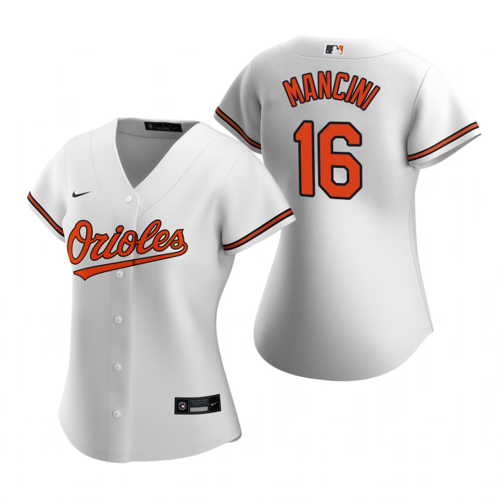 Women's Baltimore Orioles #16 Trey Mancini Nike White Home Jersey