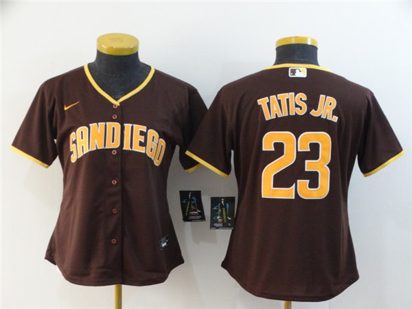 Women's San Diego Padres #23 Fernando Tatis Jr. Nike Brown Jersey