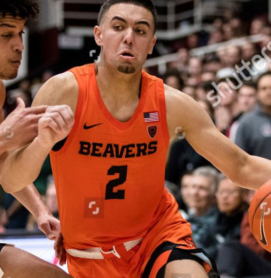 Men's Oregon State Beavers #2 Jarod Lucas Nike Orange College Basketball Jersey