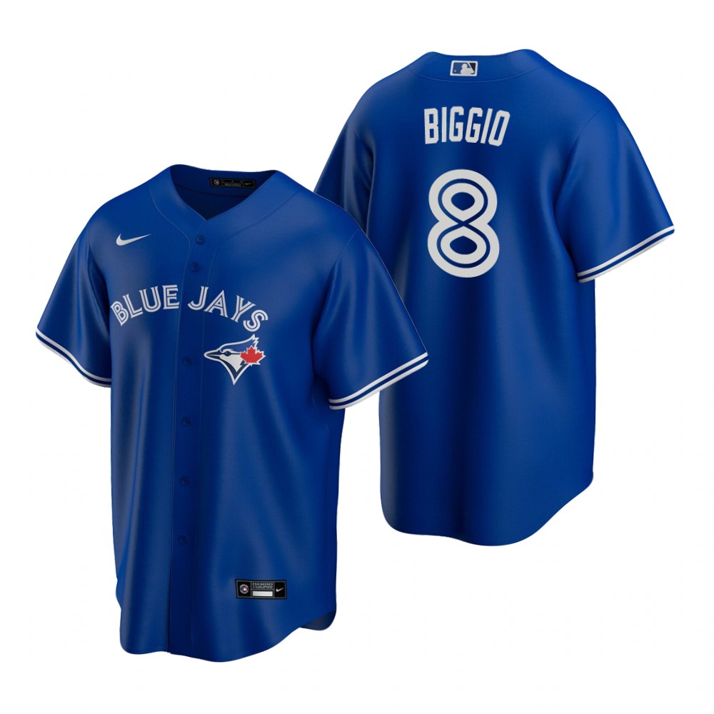 Men's Toronto Blue Jays 8 Cavan Biggio Nike Royal Cool Base Jersey