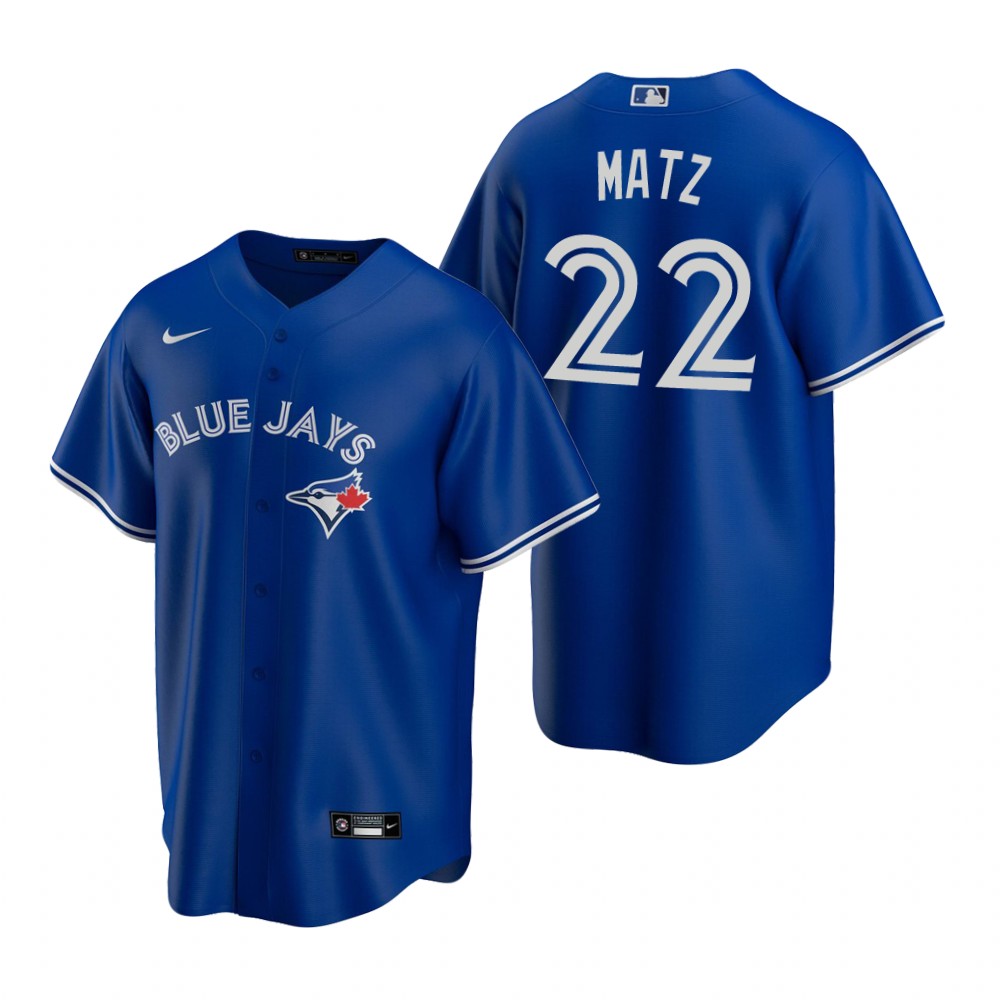 Men's Toronto Blue Jays #22 Steven Matz Nike Royal Cool Base Jersey