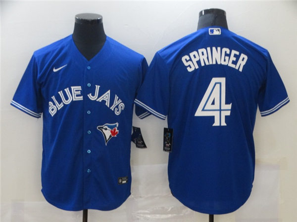 Women's Toronto Blue Jays #4 George Springer Nike Royal Alternate Jersey