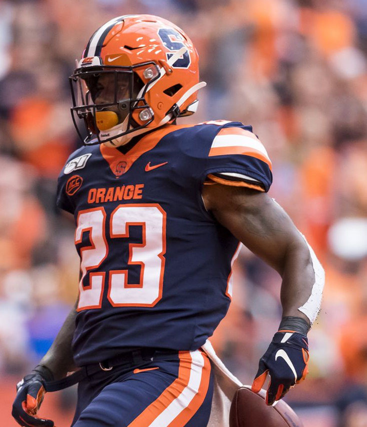 Men's Syracuse Orange #23 Abdul Adams Nike Navy College Football Jersey