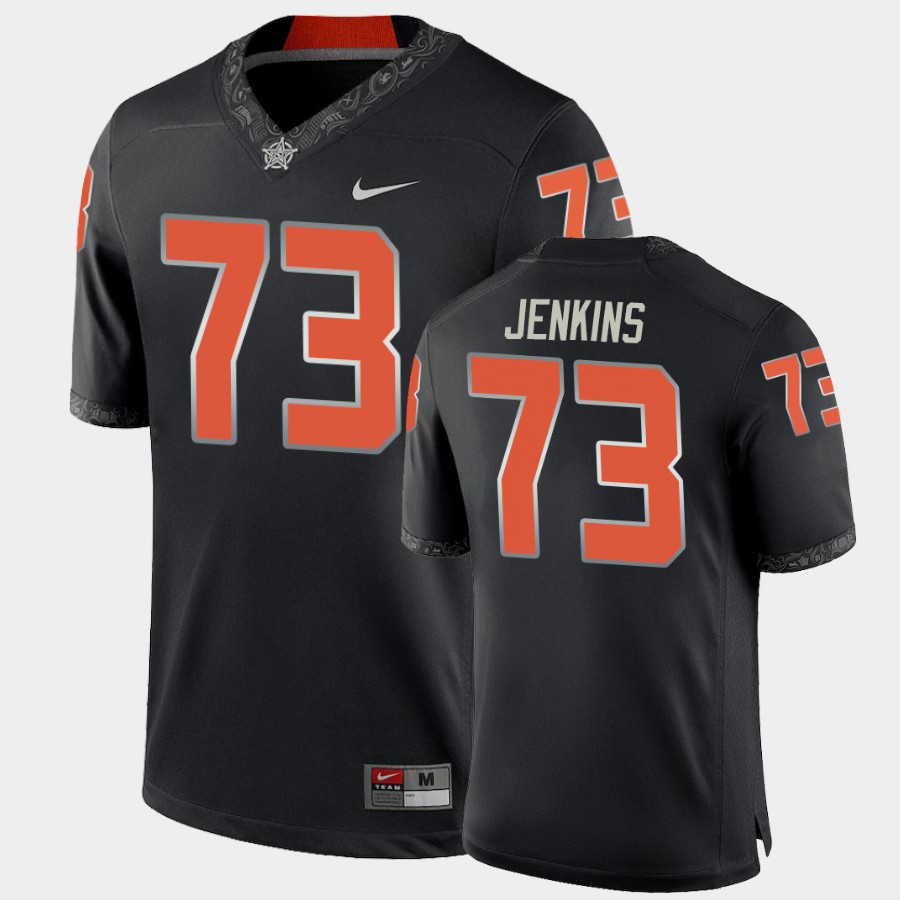 Men's Oklahoma State Cowboys #83 Teven Jenkins Nike Black Game College Football Jersey