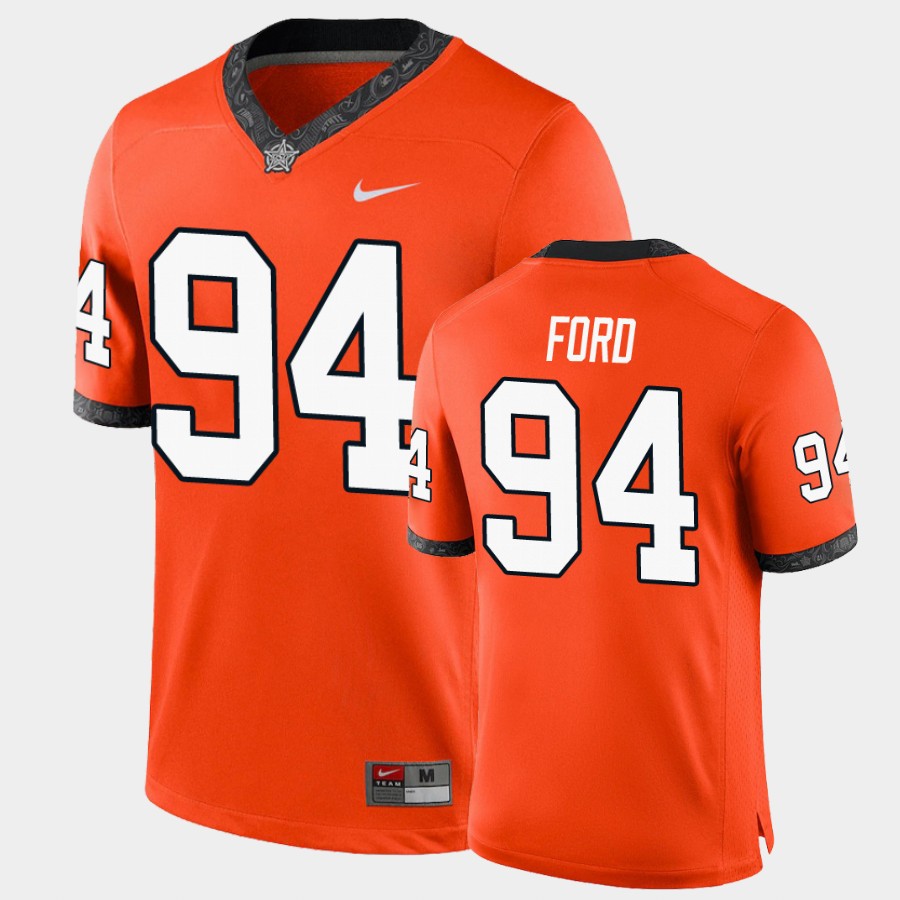 Men's Oklahoma State Cowboys #94 Trace Ford Nike Orange College Football Jersey