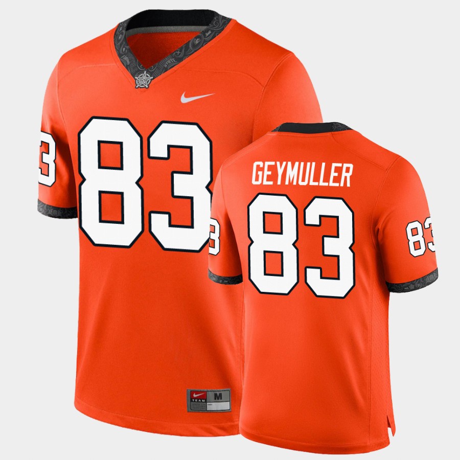 Men's Oklahoma State Cowboys #83 Gordie Geymuller Nike Orange College Football Jersey