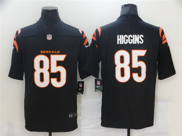 Men's Cincinnati Bengals #85 Tee Higgins 2021 Nike Black Vapor Limited Jersey
