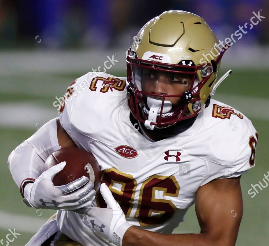 Men's Boston College Eagles #86 Jaelen Gill Under Armour Retro 1984 THROWBACK ROAD JERSEYS