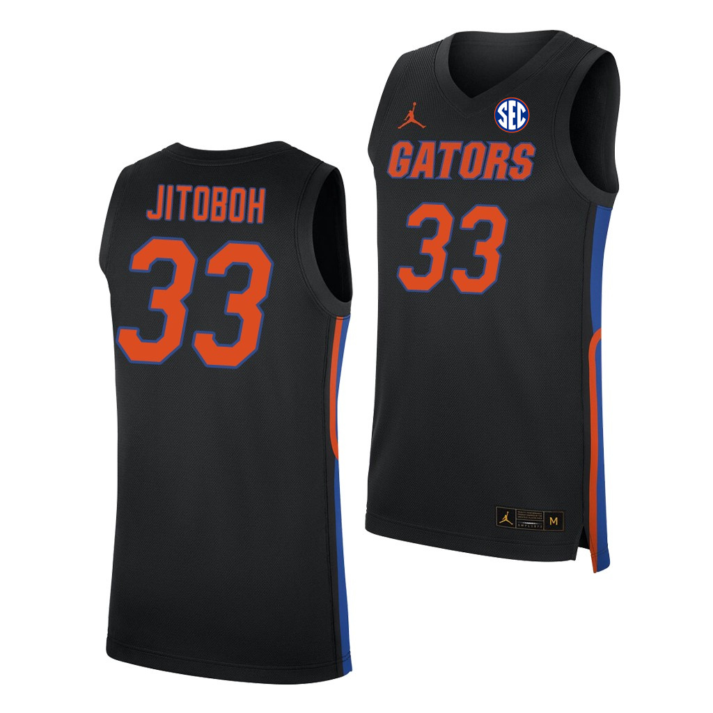 Men's Florida Gators #33 Jason Jitoboh 2020 Black Jordan College Basketball Jersey