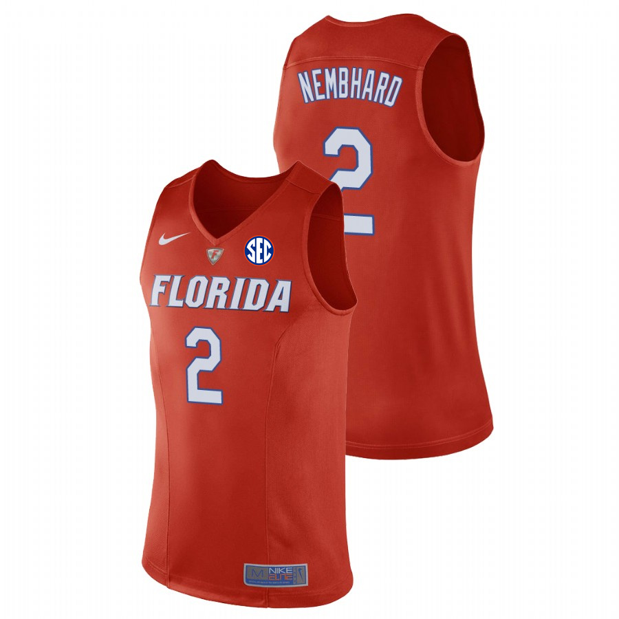 Men's Florida Gators #2 Andrew Nembhard Orange Nike College Basketball Jersey