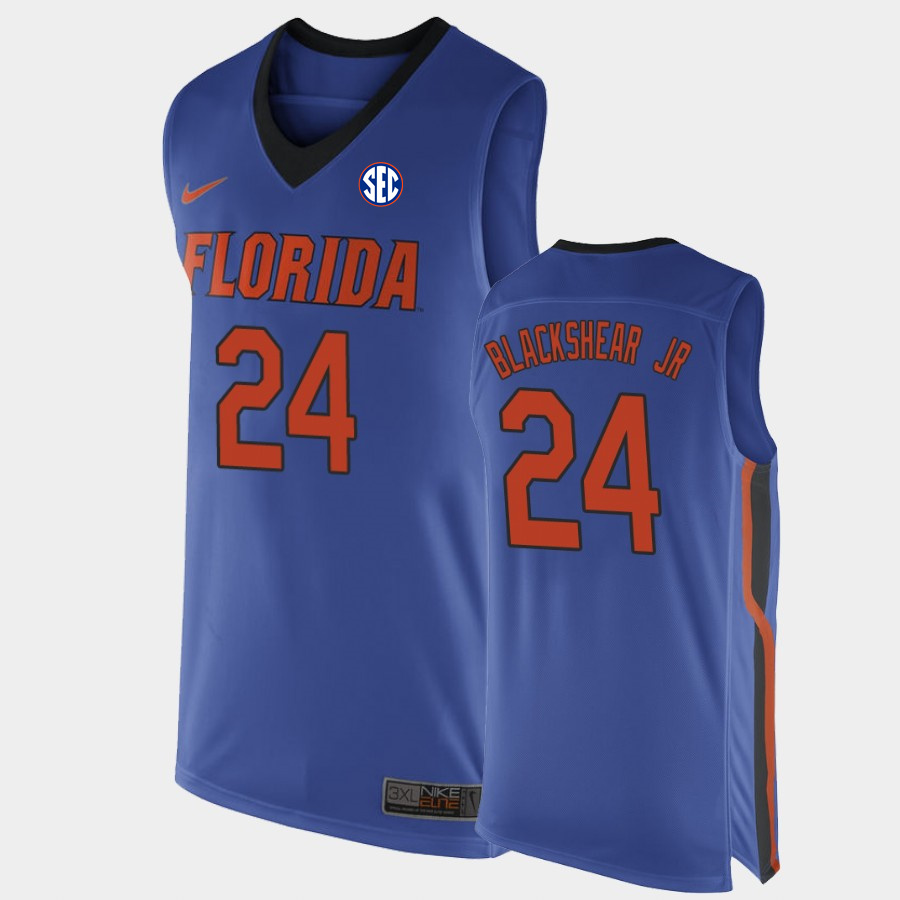 Men's Florida Gators #24 Kerry Blackshear Jr. Nike Royal College Baketball Jersey